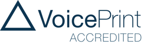 VoicePrint Accredited practitioner branding, representing an evidence-based communication and development diagnostic.