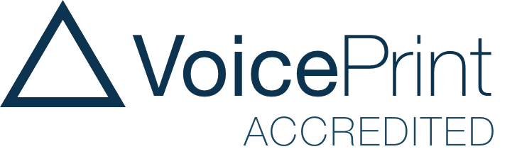 VoicePrint Accredited practitioner branding