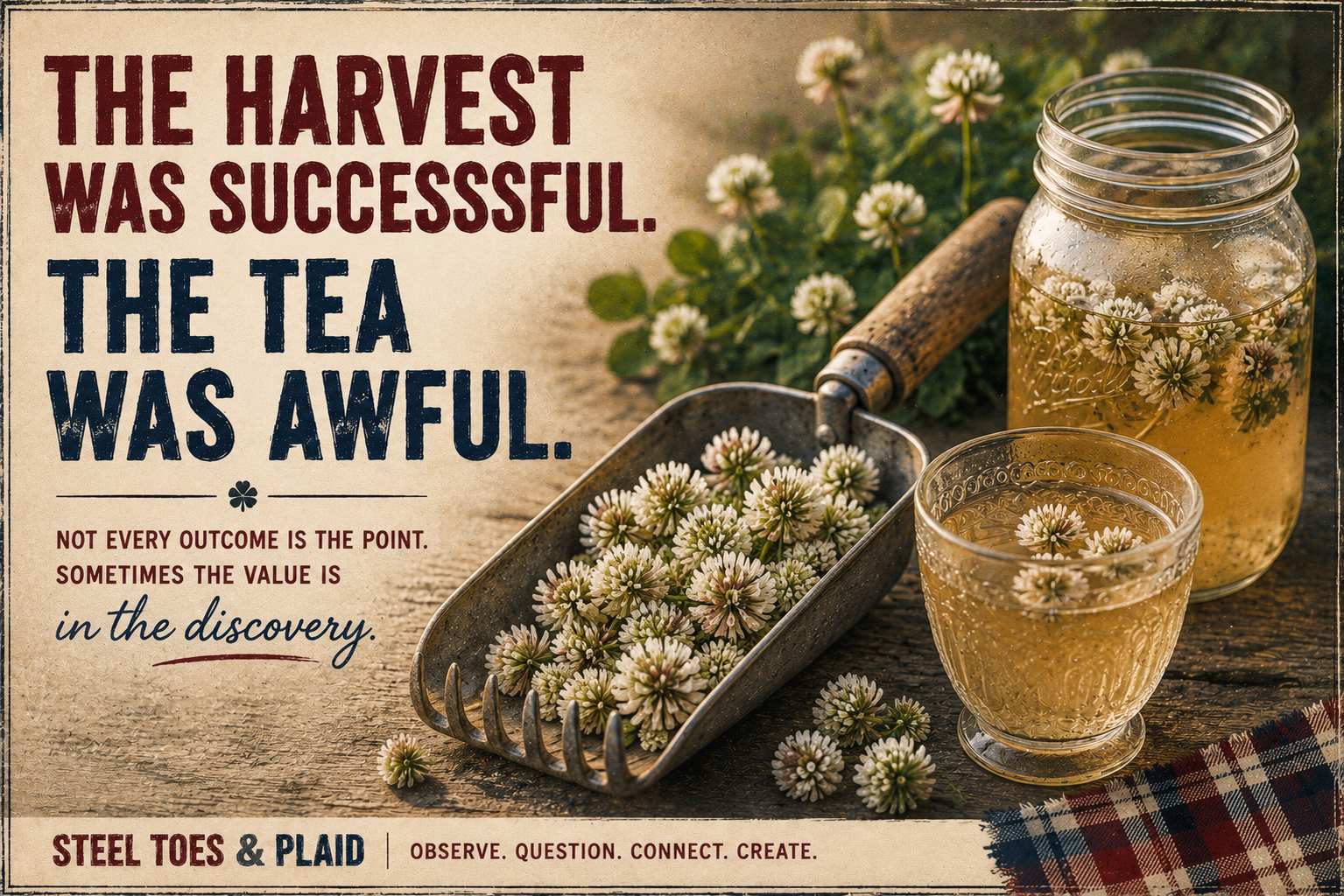 Steel Toes & Plaid: The Harvest Was Successful. The Tea Was Awful.