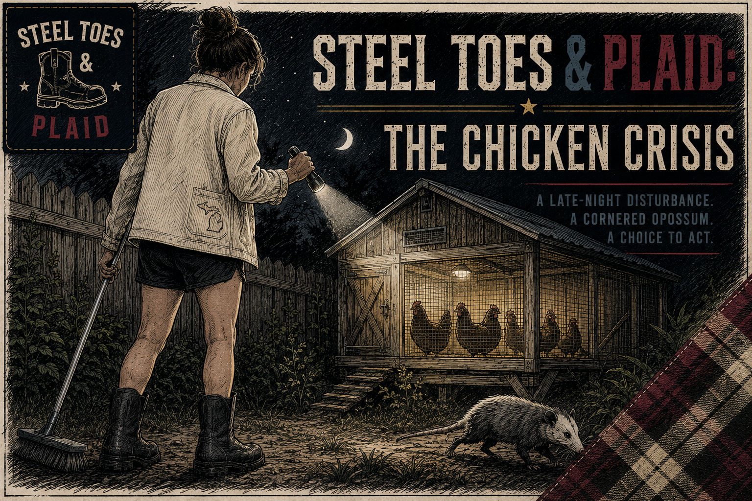 Steel Toes & Plaid: Midnight Chicken Crisis
