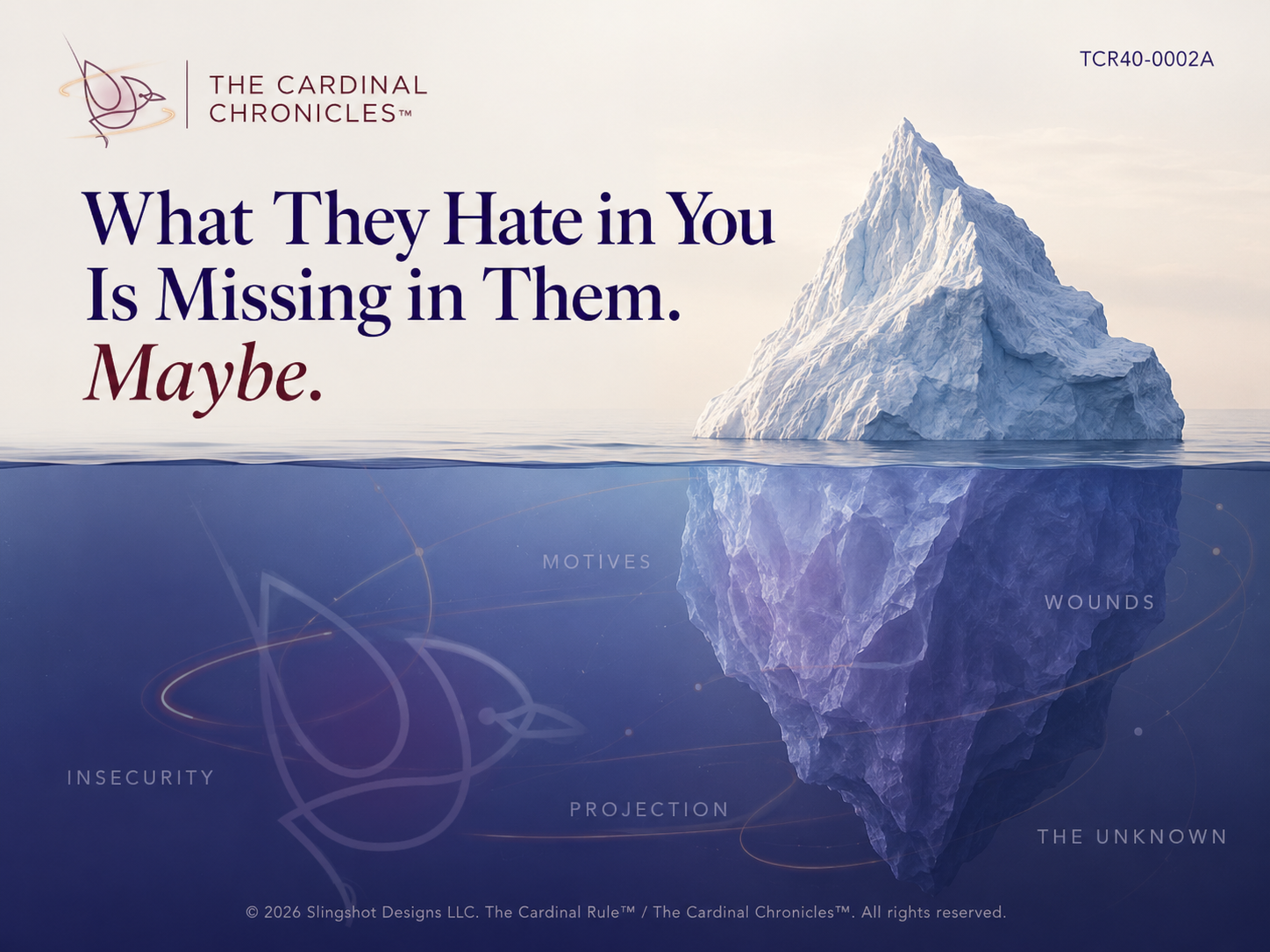 The Cardinal Chronicles featured graphic about separating observation from assumptions when testing motives and explanations.